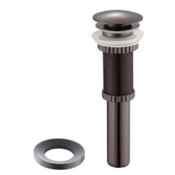 Pop-Up Drain for Bathroom Sinkwithout Overflow and Mounting Ring in Oil Rubbed Bronze