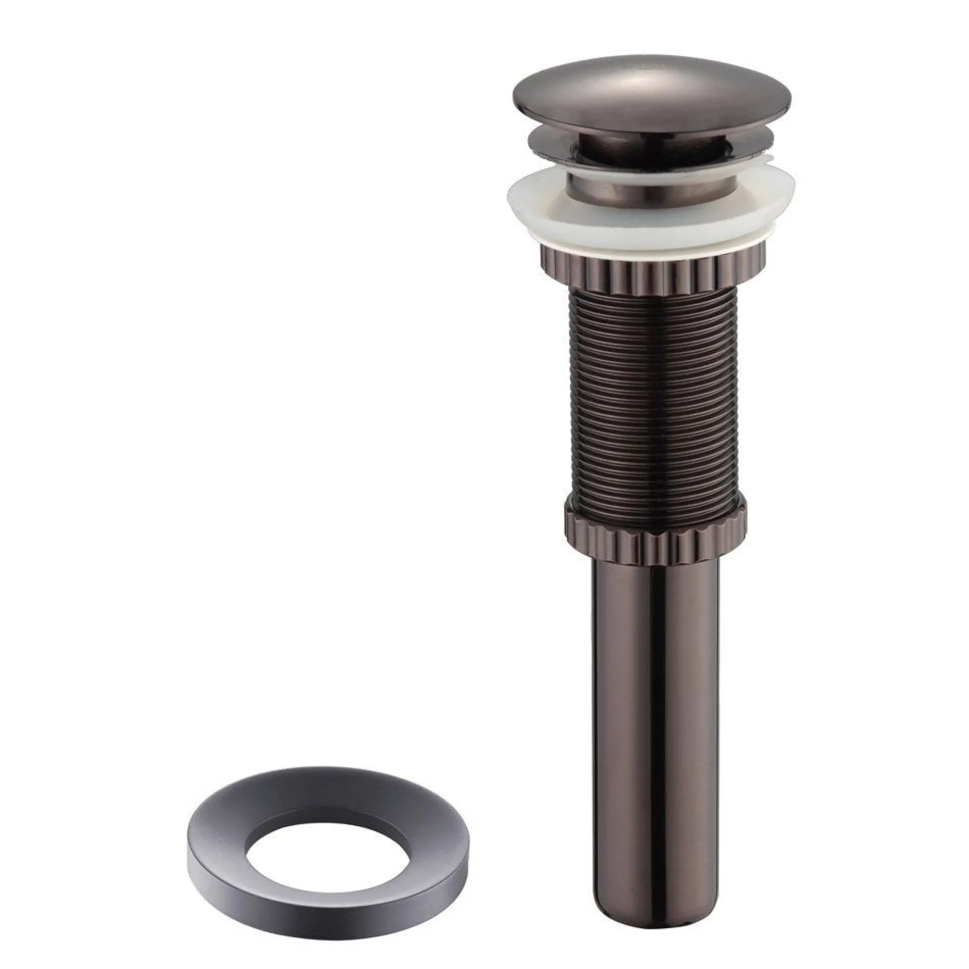 Pop-Up Drain for Bathroom Sinkwithout Overflow and Mounting Ring in Oil Rubbed Bronze