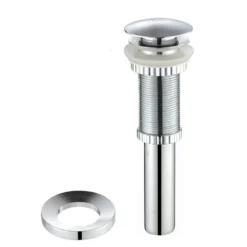 Pop-Up Drain for Bathroom Sinkwithout Overflow and Mounting Ring in Chrome