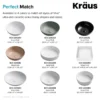 Pop-Up Drain with Porcelain Ceramic Top for Bathroom Sink without Overflow in Gloss Beige
