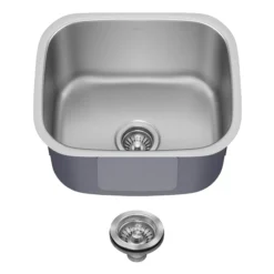 Premier 20” Undermount Single Bowl 18-Gauge Stainless Steel Kitchen Sink