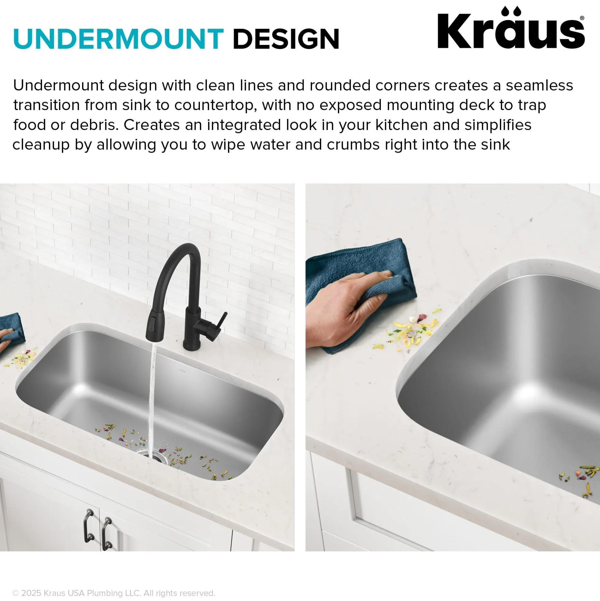 Premier 31 1/2” Undermount Single Bowl 18-Gauge Stainless Steel Kitchen Sink