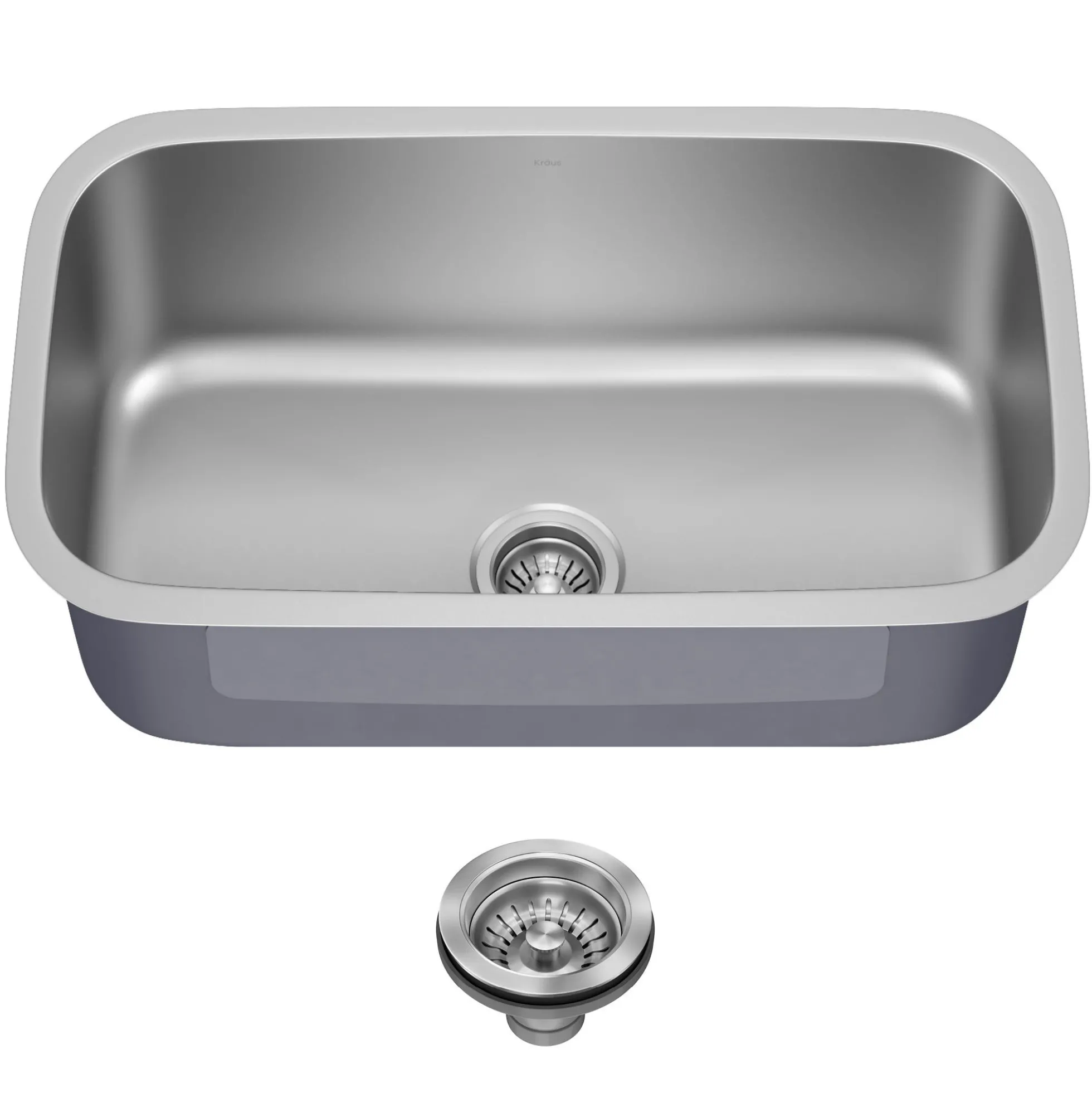 Premier 31 1/2” Undermount Single Bowl 18-Gauge Stainless Steel Kitchen Sink