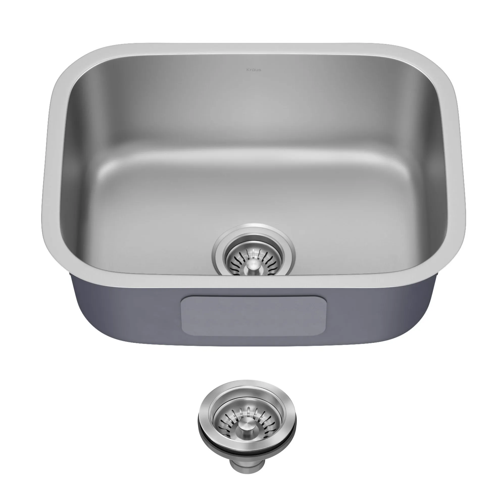 Premier 23” Undermount Single Bowl 18-Gauge Stainless Steel Kitchen Sink