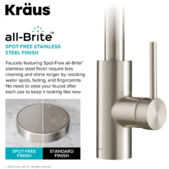 Pull-Down Kitchen Faucet and Water Filter Faucet Combo in Spot Free Stainless Steel