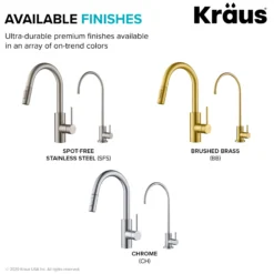 Pull-Down Kitchen Faucet and Water Filter Faucet Combo in Spot Free Stainless Steel