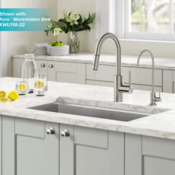 Pull-Down Kitchen Faucet and Water Filter Faucet Combo in Spot Free Stainless Steel