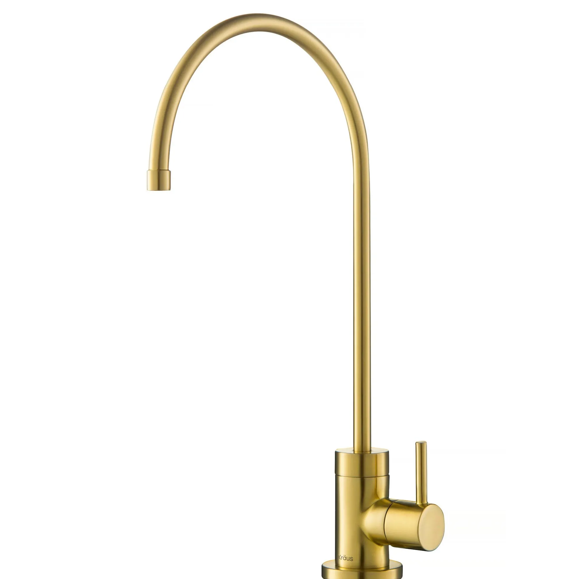 Purita 100% Lead-Free Kitchen Water Filter Faucet in Brushed Brass