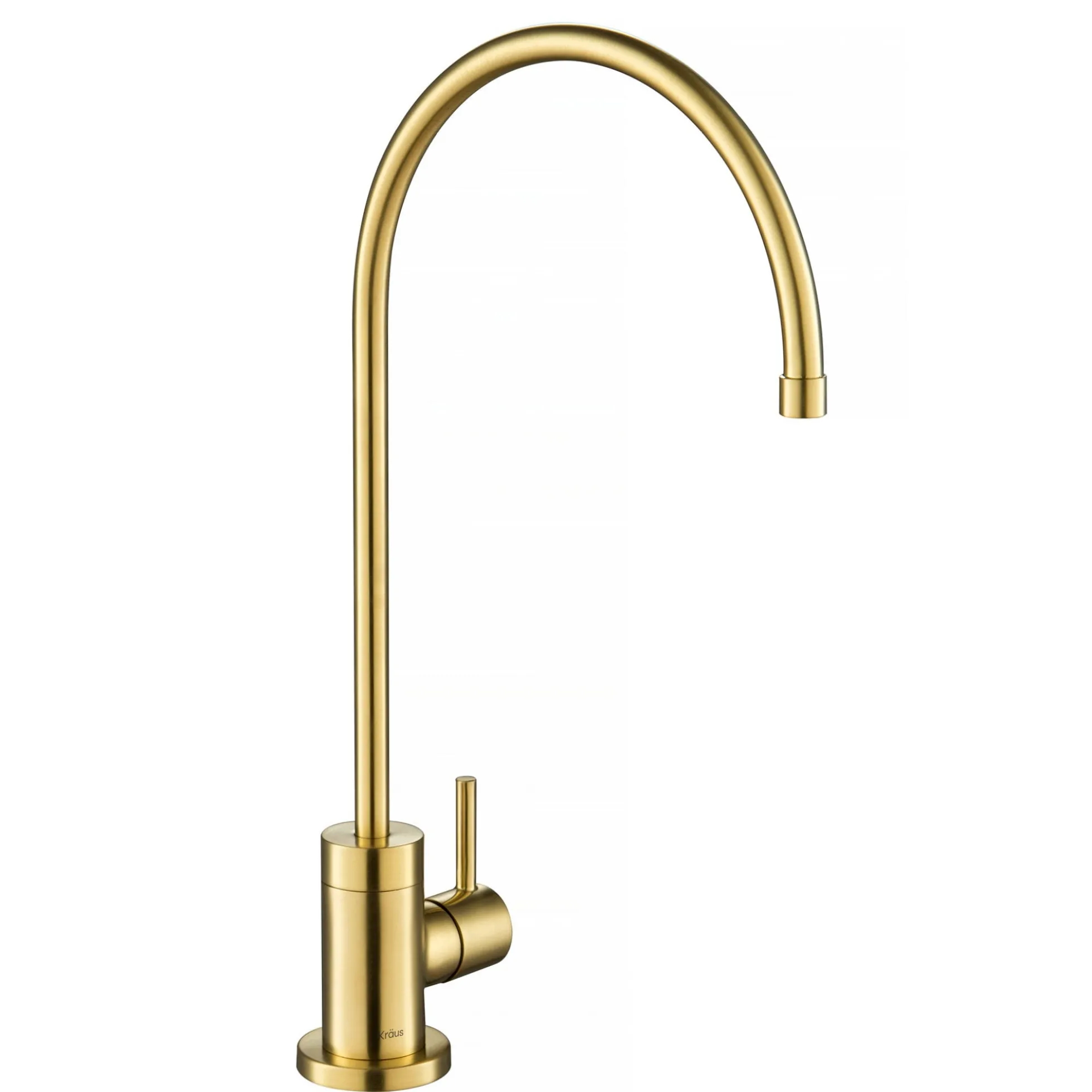 Purita 100% Lead-Free Kitchen Water Filter Faucet in Brushed Brass