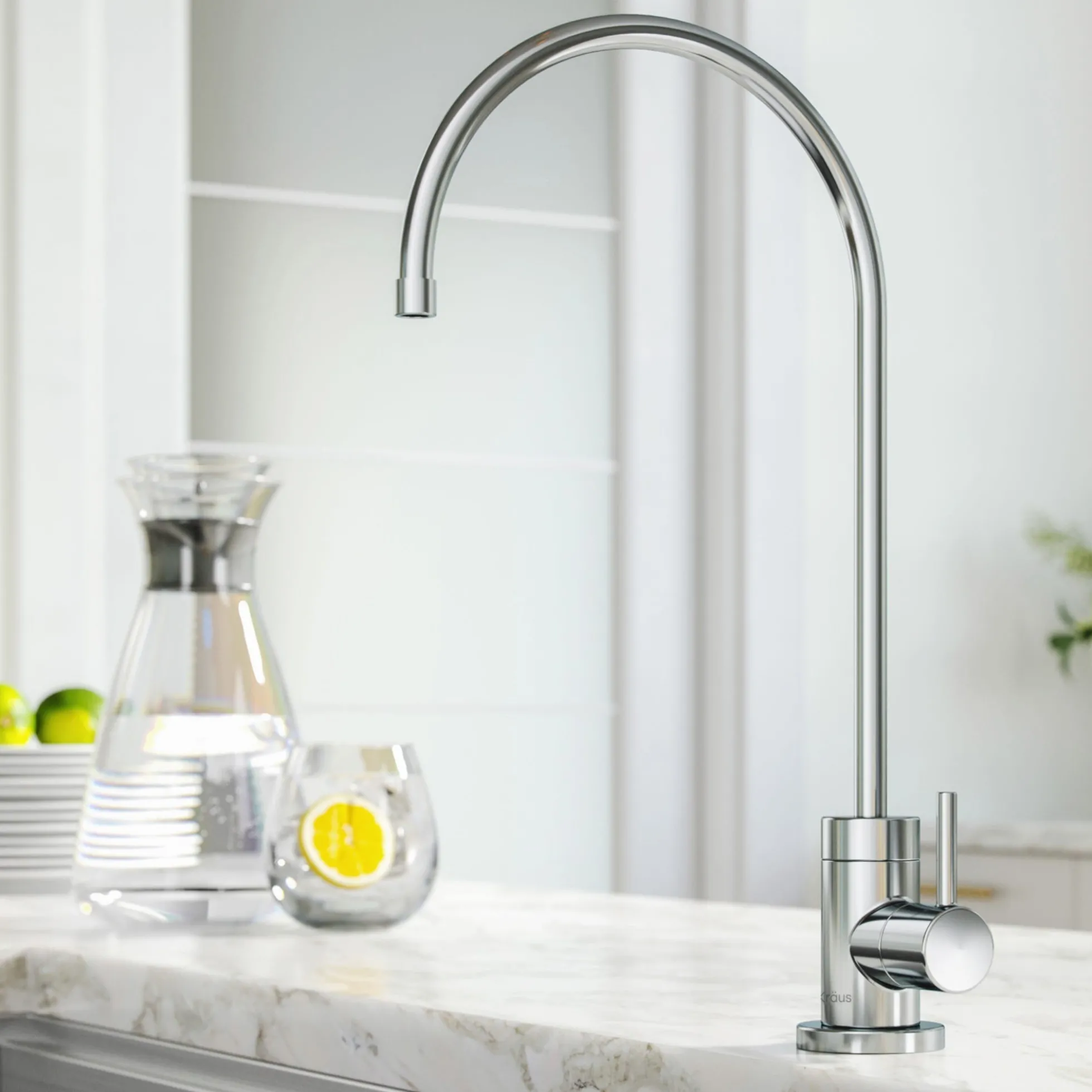 Purita 100% Lead-Free Kitchen Water Filter Faucet in Chrome