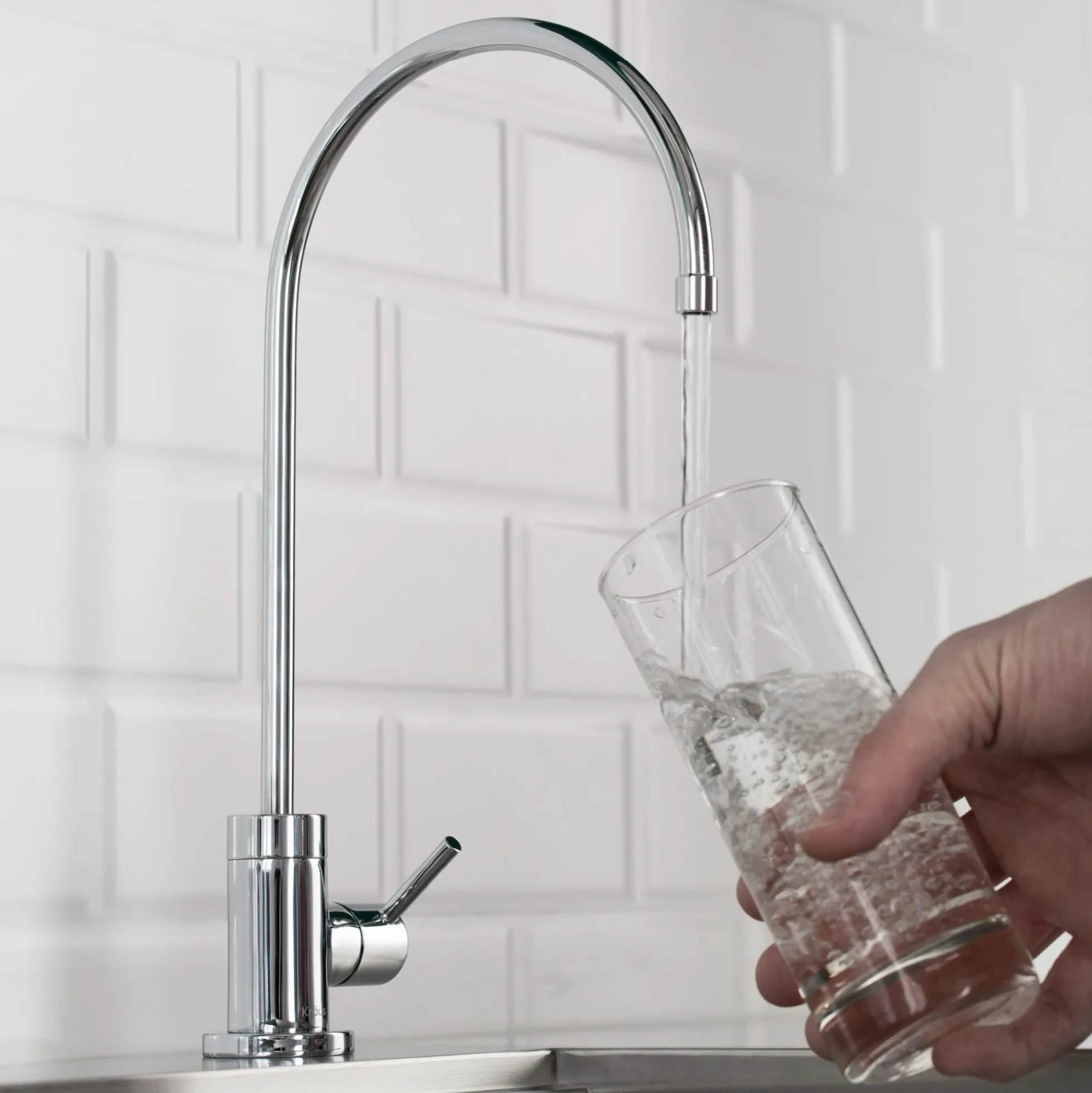 Purita 100% Lead-Free Kitchen Water Filter Faucet in Chrome