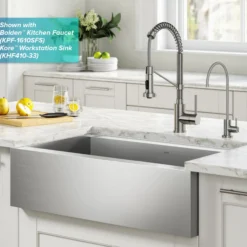 Purita 100% Lead-Free Kitchen Water Filter Faucet in Spot Free Stainless Steel