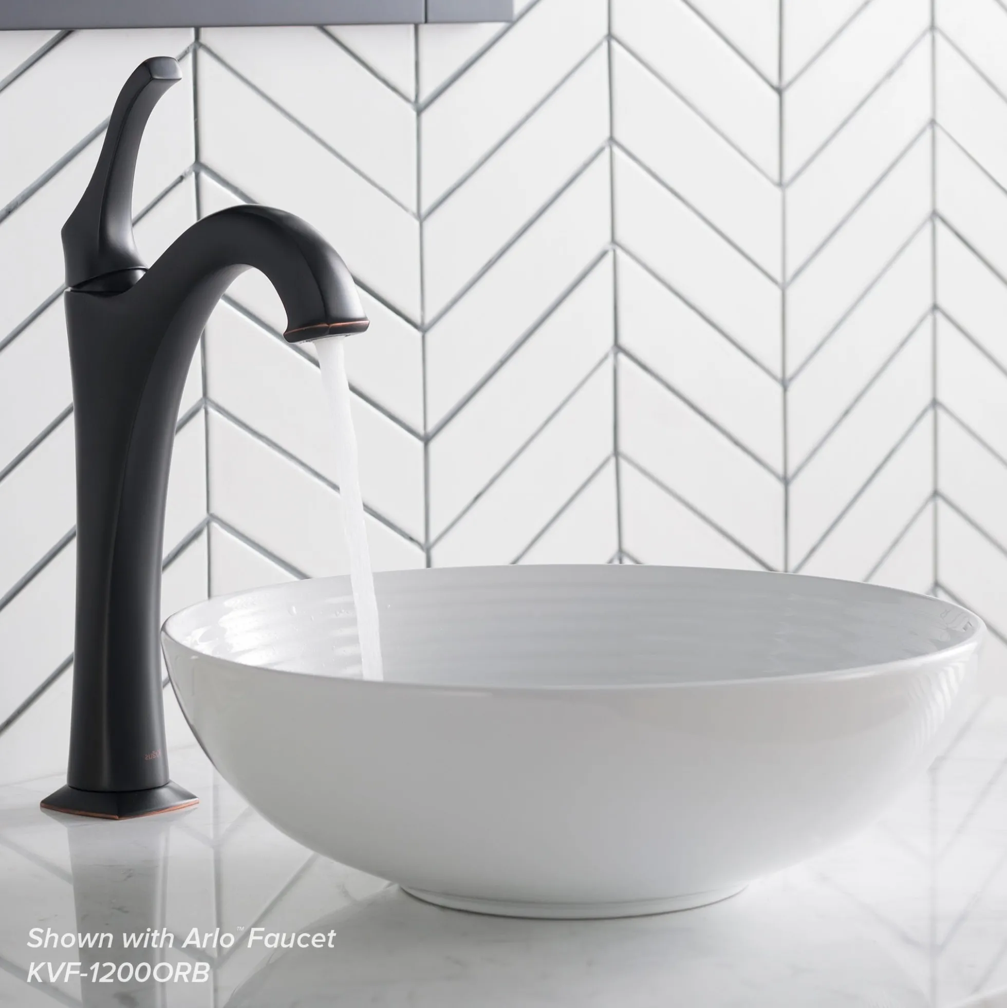 13" Round Vessel Ceramic Bathroom Sink in White with Pop Up Drain