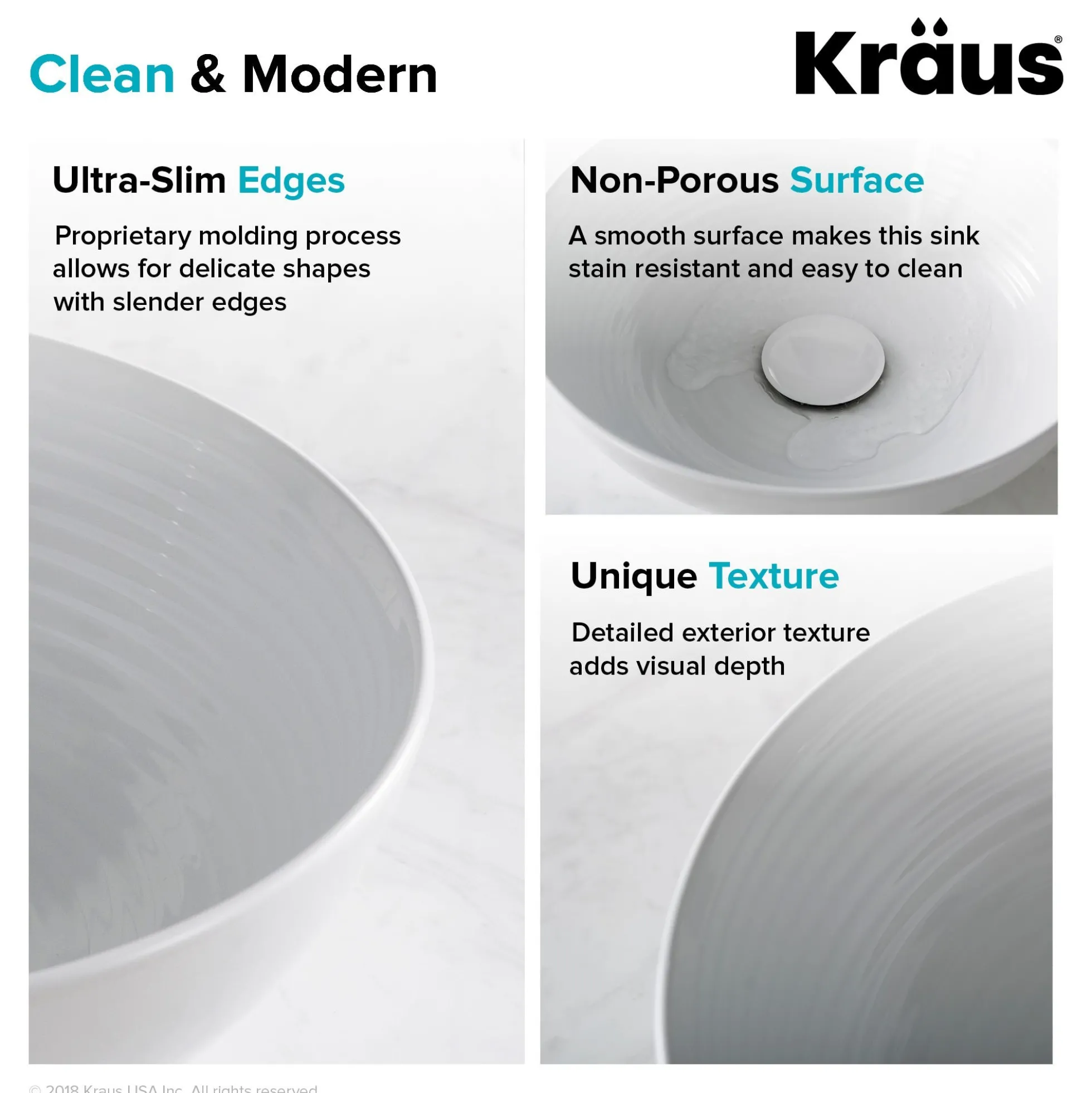13" Round Vessel Ceramic Bathroom Sink in White with Pop Up Drain