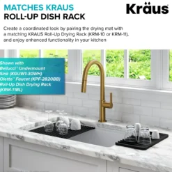 Self-Draining Silicone Dish Drying Mat or Trivet for Kitchen Counter in Dark Grey