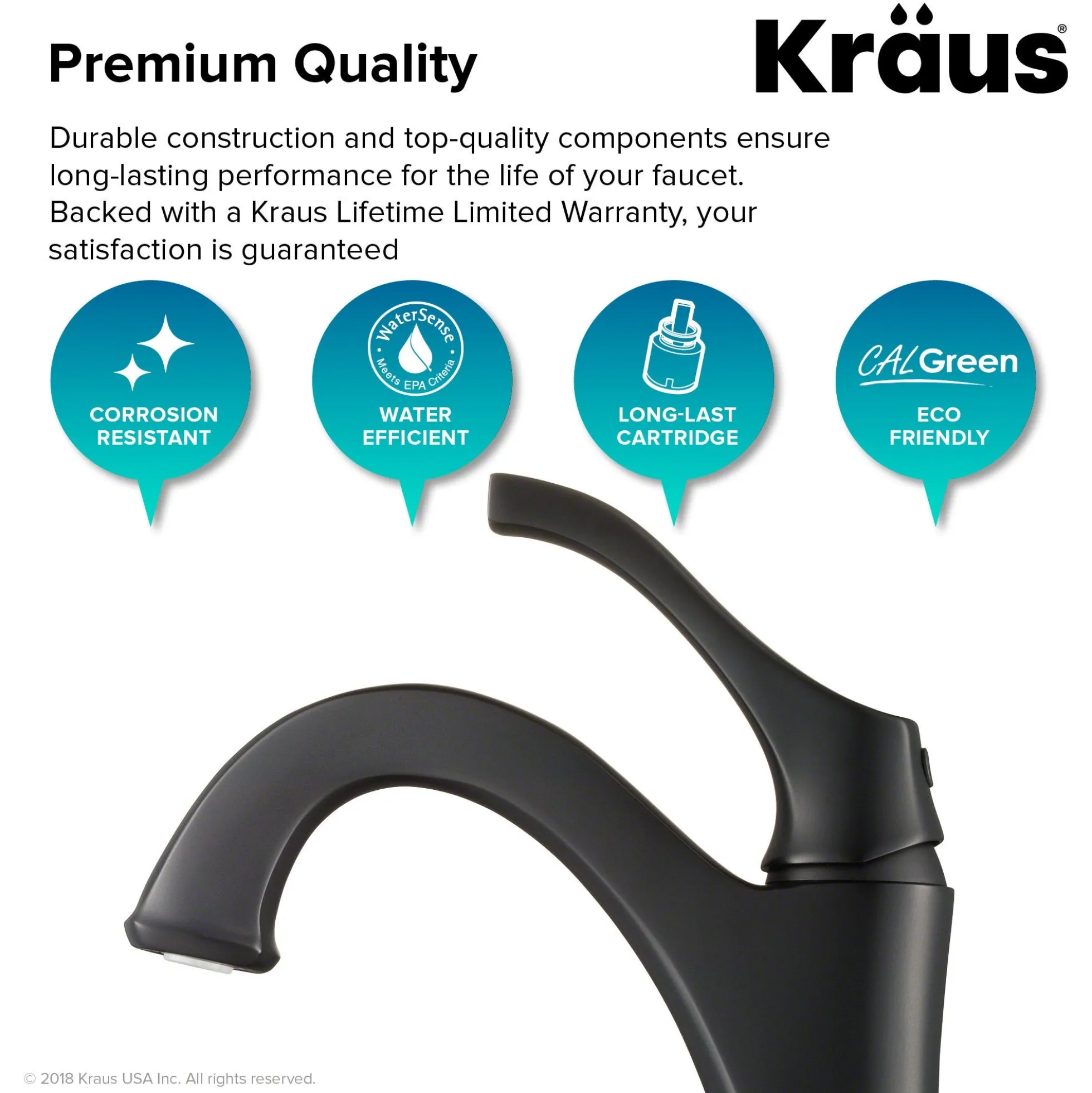 Single Handle Basin Bathroom Faucet with Lift Rod Drain and Deck Plate in Matte Black