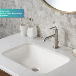 Single Handle Basin Bathroom Faucet with Lift Rod Drain in Spot Free Stainless Steel (2-Pack)