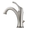 Single Handle Basin Bathroom Faucet with Lift Rod Drain and Deck Plate in Spot Free Stainless Steel (2-Pack)