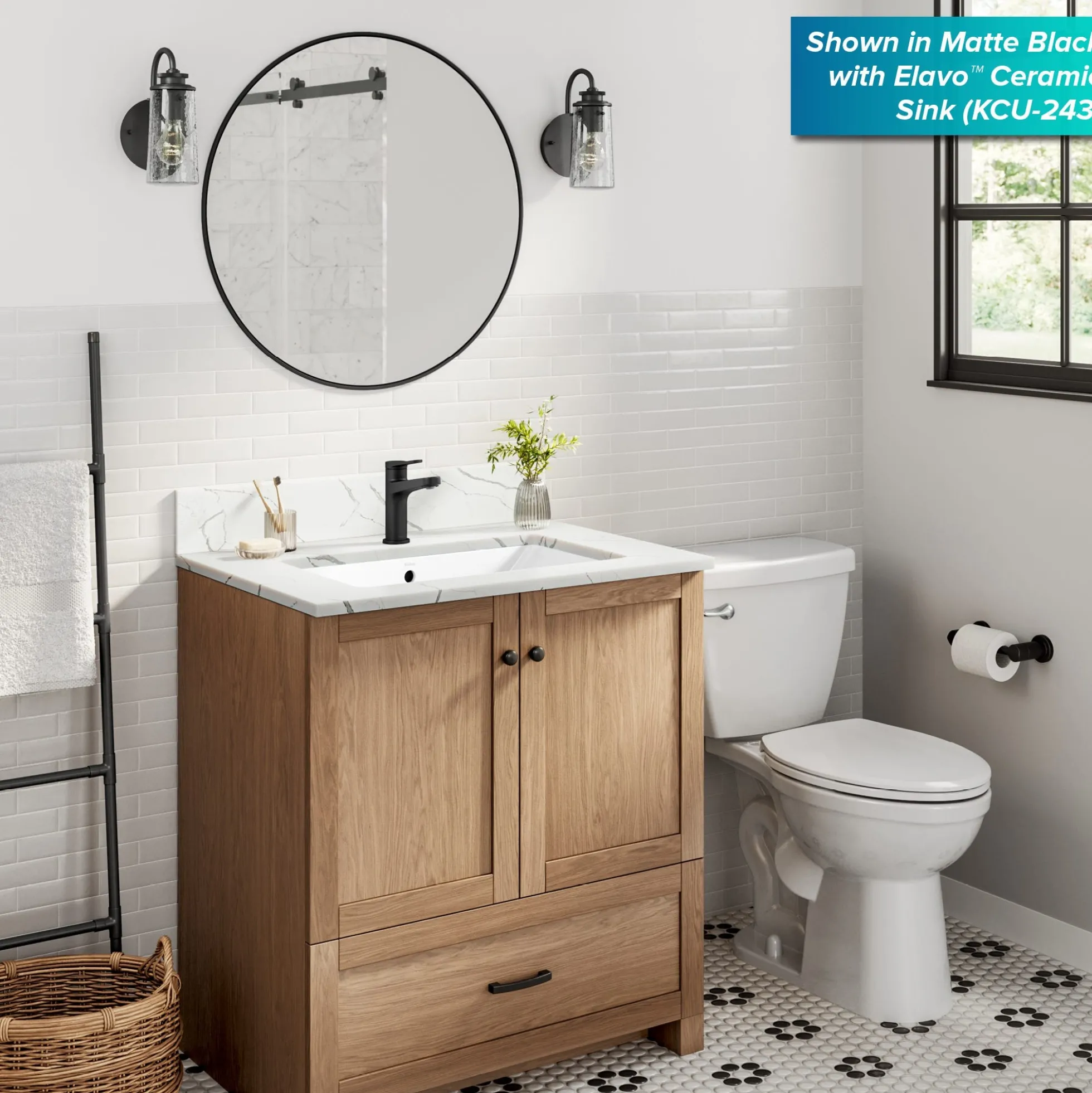 Single Handle Bathroom Faucet in Chrome with Pop Up Drain and Supply Lines