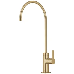 Single Handle Drinking Water Filter Faucet for Reverse Osmosis or Water Filtration System in Brushed Brass