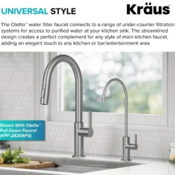 Single Handle Drinking Water Filter Faucet for Reverse Osmosis or Water Filtration System in Spot-Free Stainless Steel
