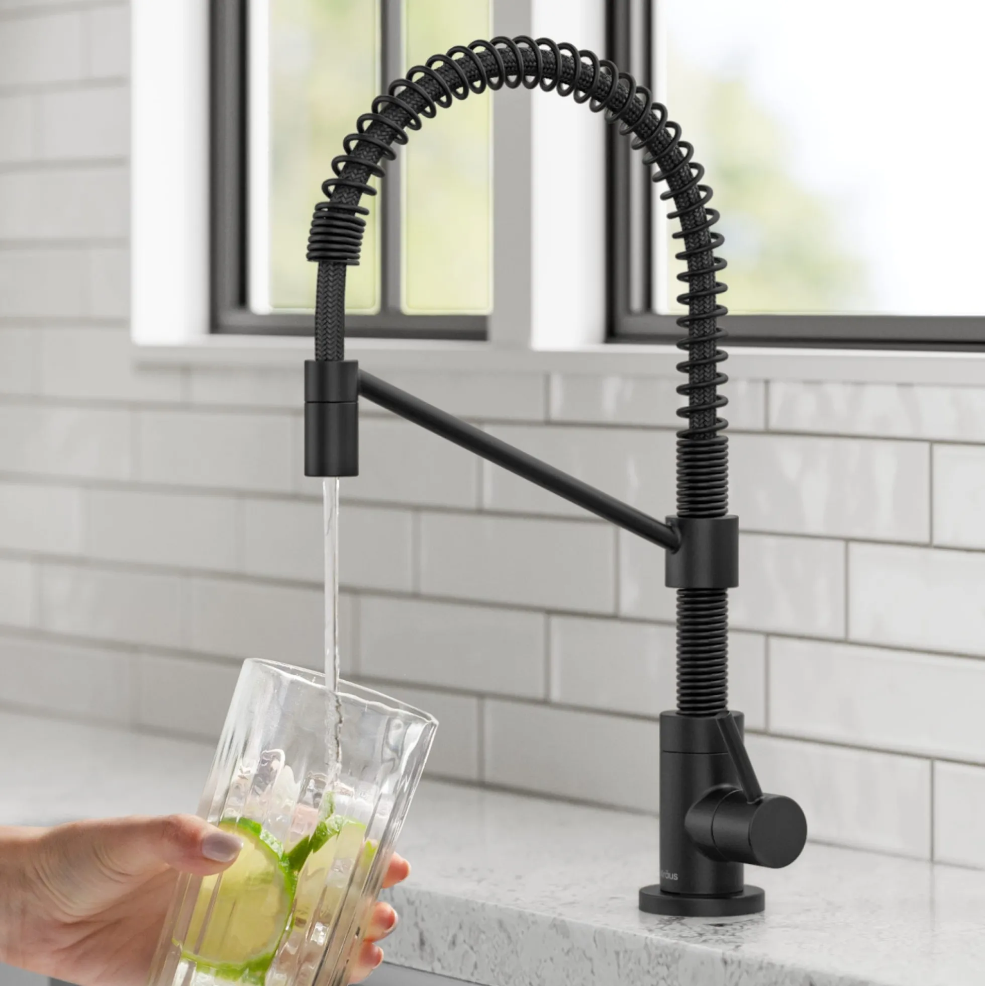 Single Handle Drinking Water Filter Faucet for Reverse Osmosis or Water Filtration System in Matte Black