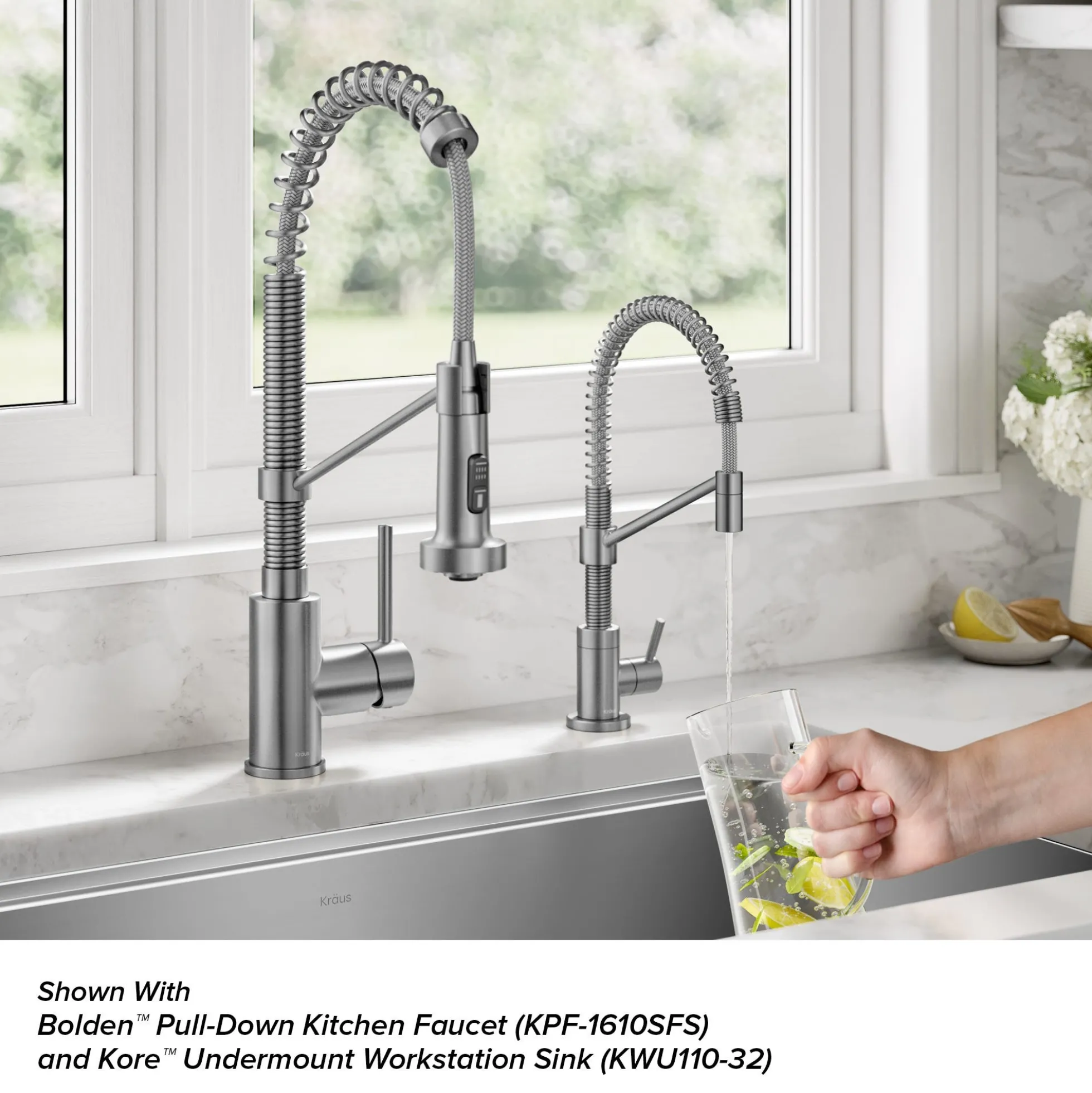 Single Handle Drinking Water Filter Faucet for Reverse Osmosis or Water Filtration System in Spot-Free Stainless Steel