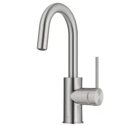 Single Handle Kitchen Bar Faucet with QuickDock Top Mount Installation Assembly in Spot Free Stainless Steel