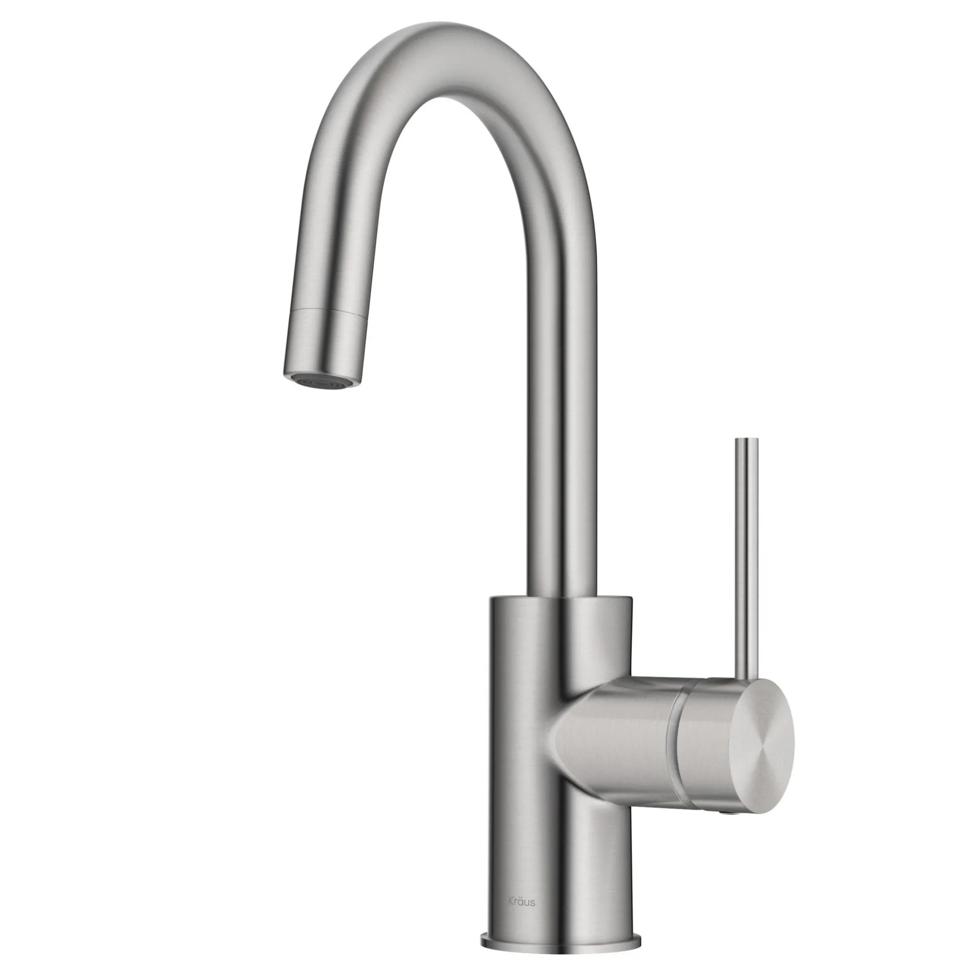 Single Handle Kitchen Bar Faucet with QuickDock Top Mount Installation Assembly in Spot Free Stainless Steel