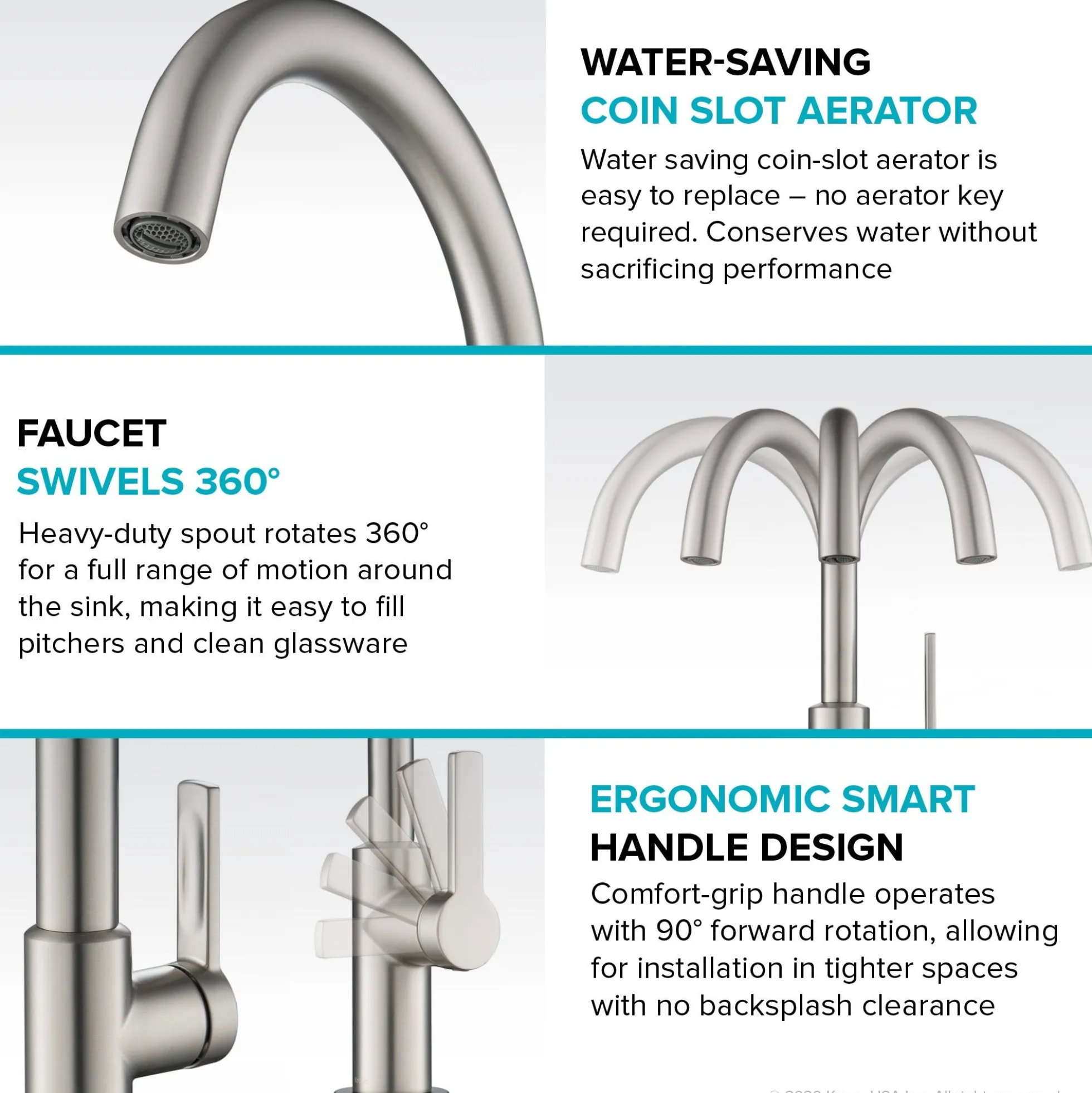 Single Handle Kitchen Bar Faucet in Brushed Brass