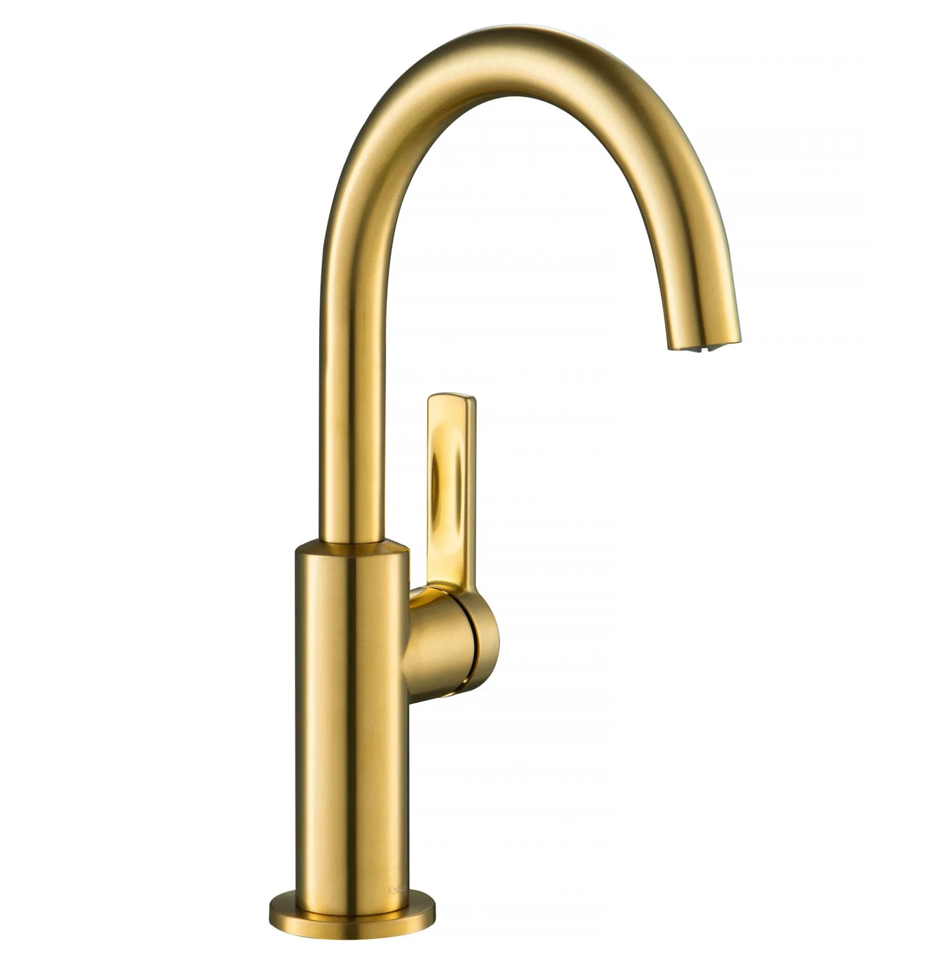 Single Handle Kitchen Bar Faucet in Brushed Brass
