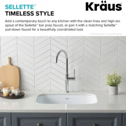 Single Handle Kitchen Bar Faucet in Chrome