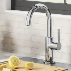 Single Handle Kitchen Bar Faucet in Chrome