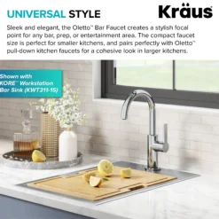 Single Handle Kitchen Bar Faucet in Chrome