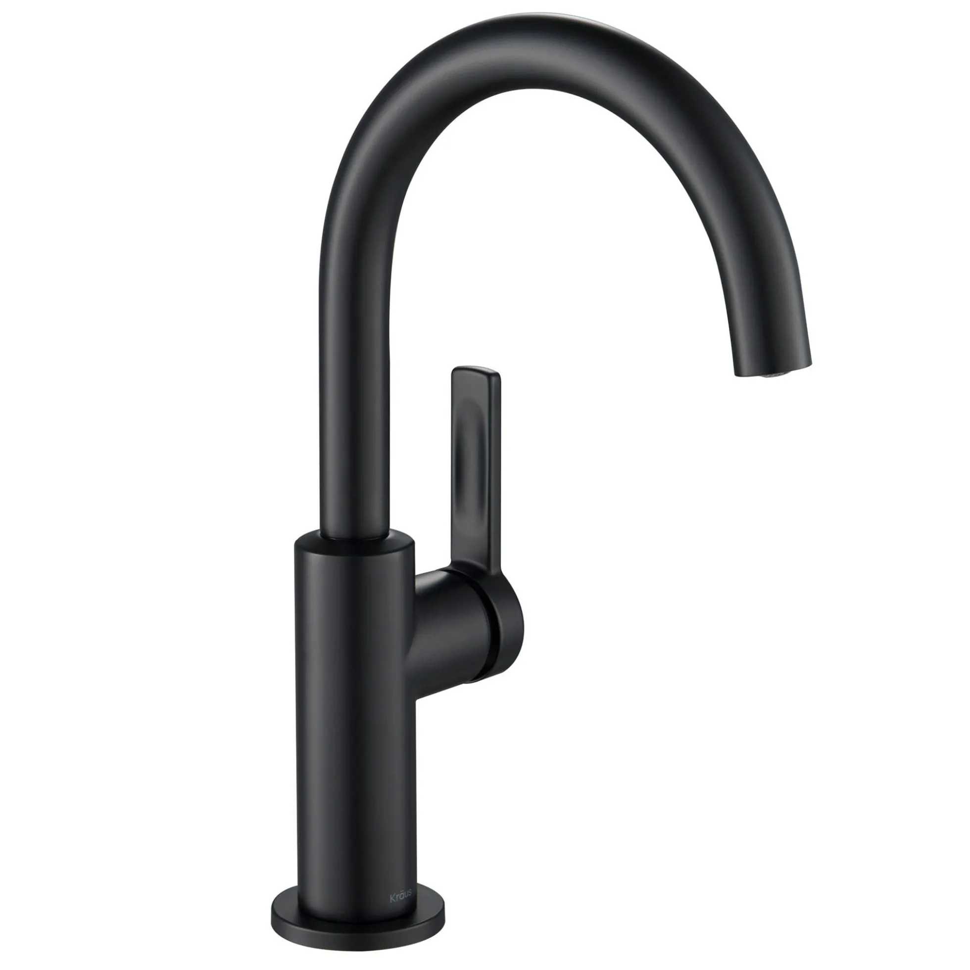 Single Handle Kitchen Bar Faucet in Matte Black