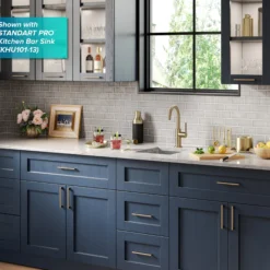 Single Handle Kitchen Bar Faucet in Spot Free Antique Champagne Bronze