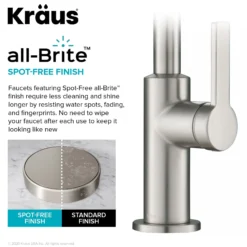 Single Handle Kitchen Bar Faucet in Spot Free Stainless Steel