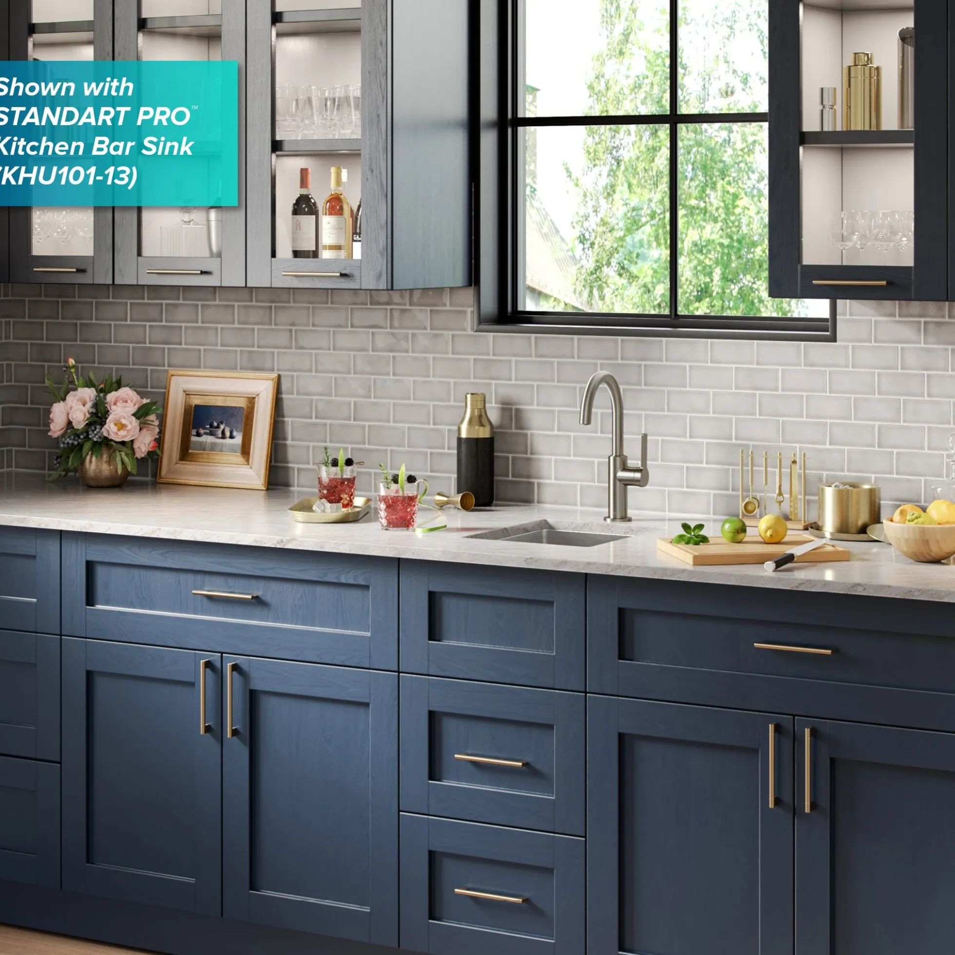 Single Handle Kitchen Bar Faucet in Spot Free Stainless Steel