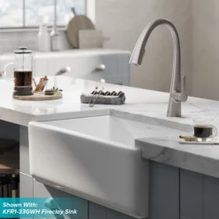 Single Handle Pull-Down Kitchen Faucet in Spot Free Stainless Steel