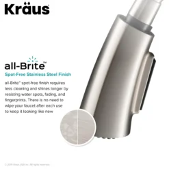 Single Handle Pull-Down Kitchen Faucet in Spot Free Stainless Steel