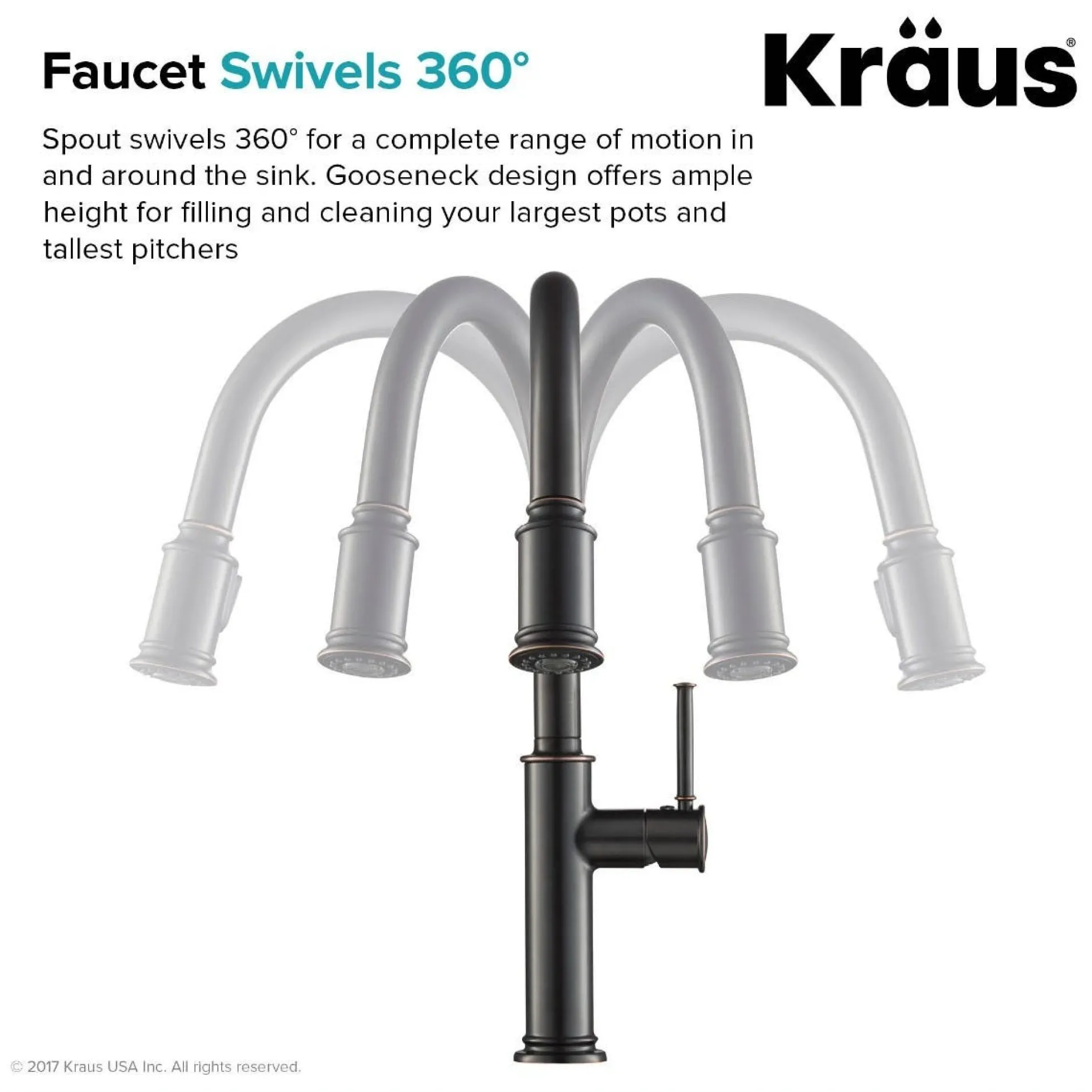 Single Handle Pull Down Kitchen Faucet with Deck Plate and Soap Dispenser in Oil Rubbed Bronze