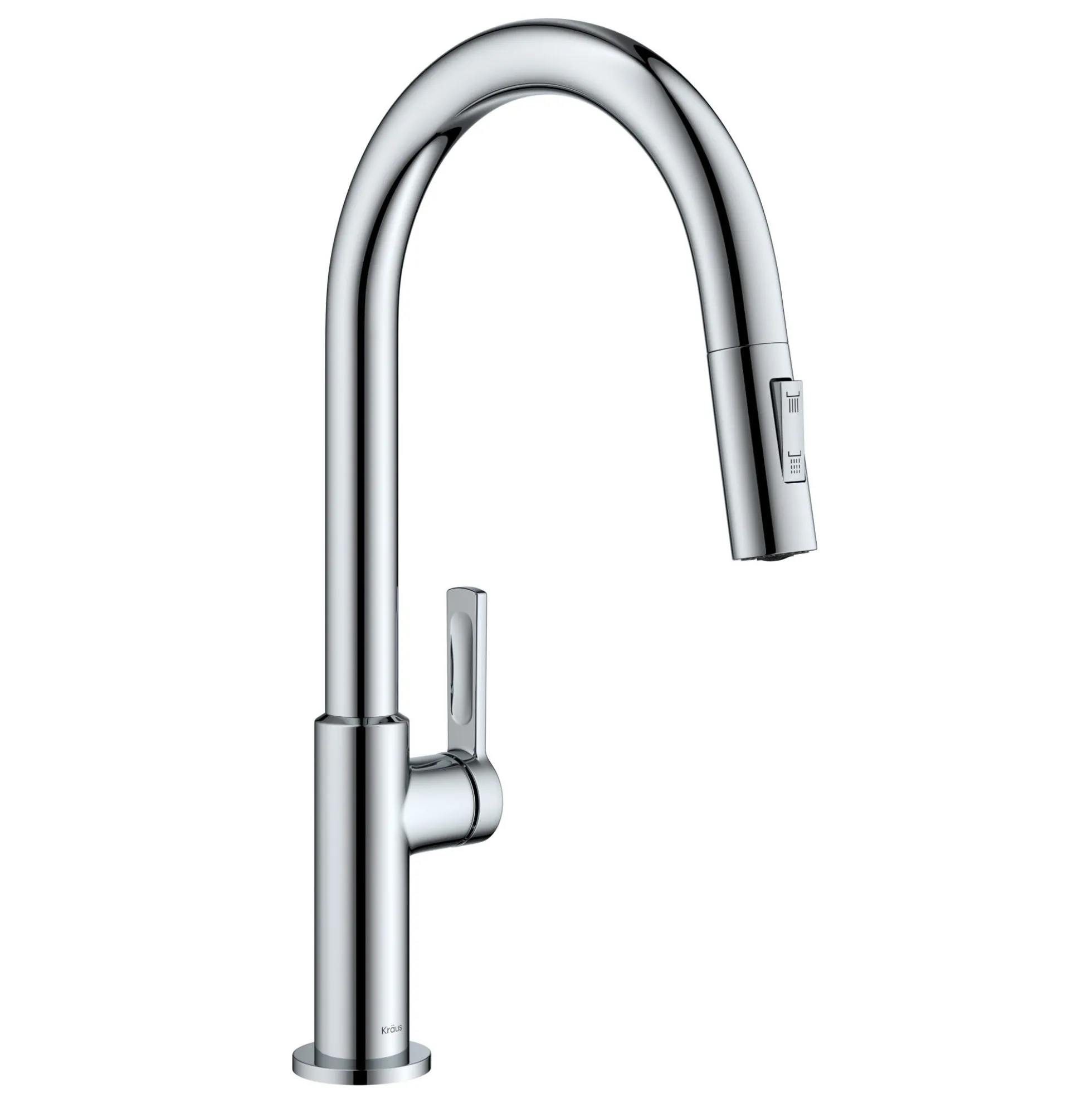 Single Handle Pull Down Kitchen Faucet in Chrome