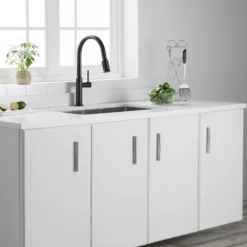 Single Handle Pull-Down Kitchen Faucet in Oil Rubbed Bronze