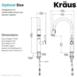 Single Handle Pull-Down Kitchen Faucet in Oil Rubbed Bronze