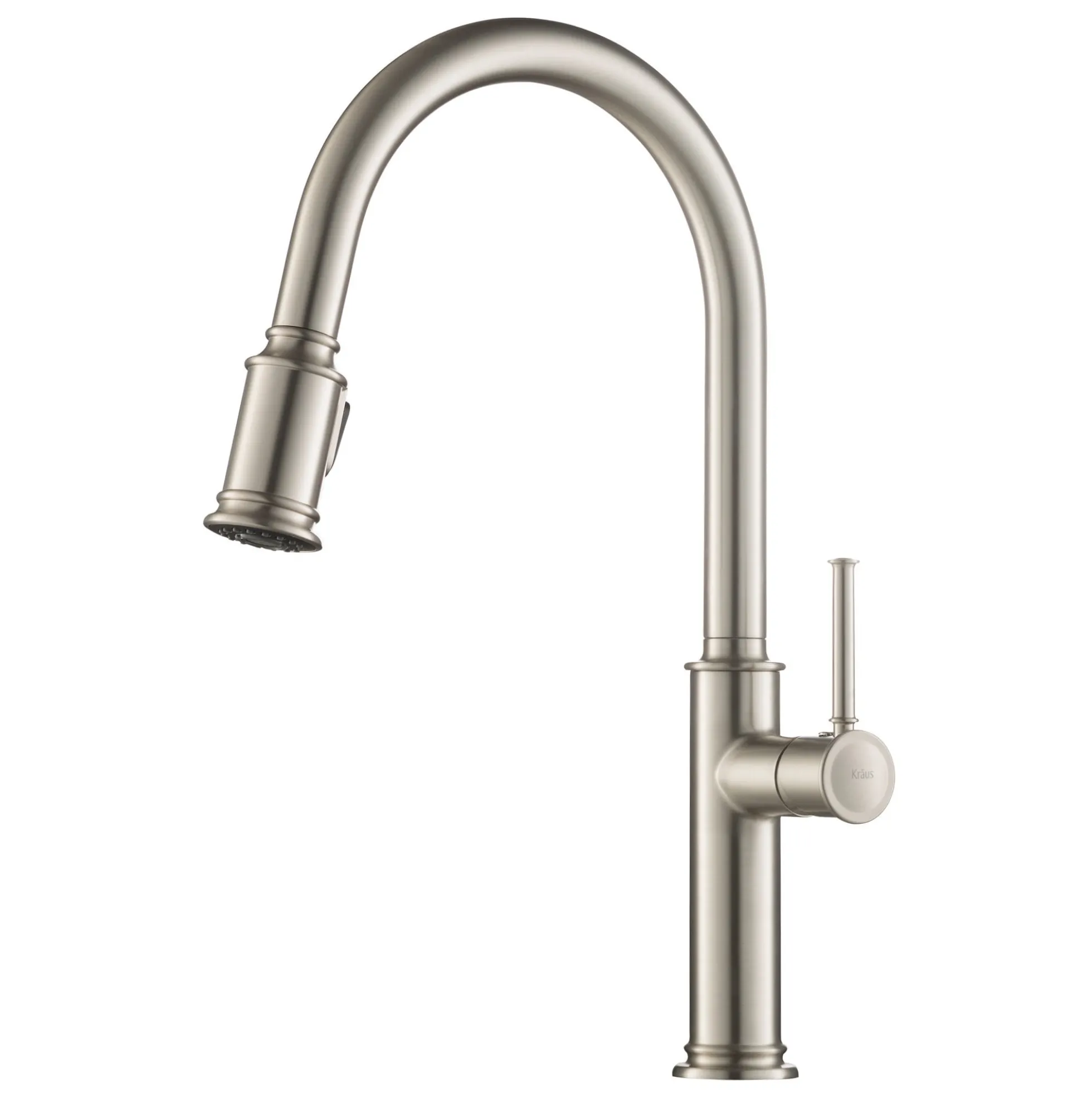 Single Handle Pull-Down Kitchen Faucet in Spot Free Stainless Steel