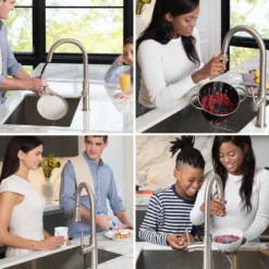 Single Handle Pull-Down Kitchen Faucet in Spot Free Stainless Steel