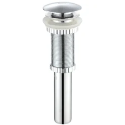 Single Handle Vessel Bathroom Faucet with Pop-Up Drain in Chrome
