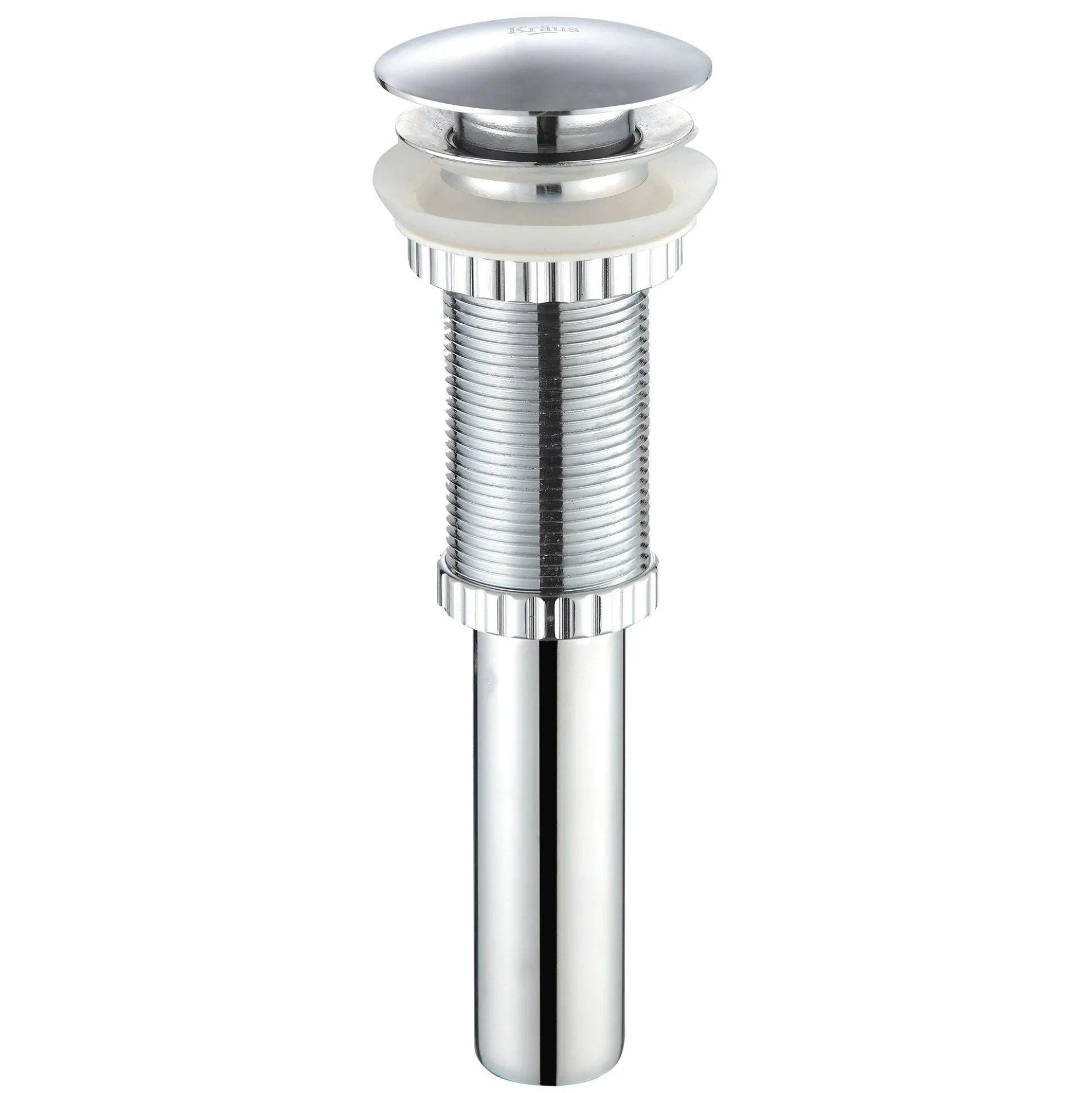 Single Handle Vessel Bathroom Faucet with Pop-Up Drain in Chrome