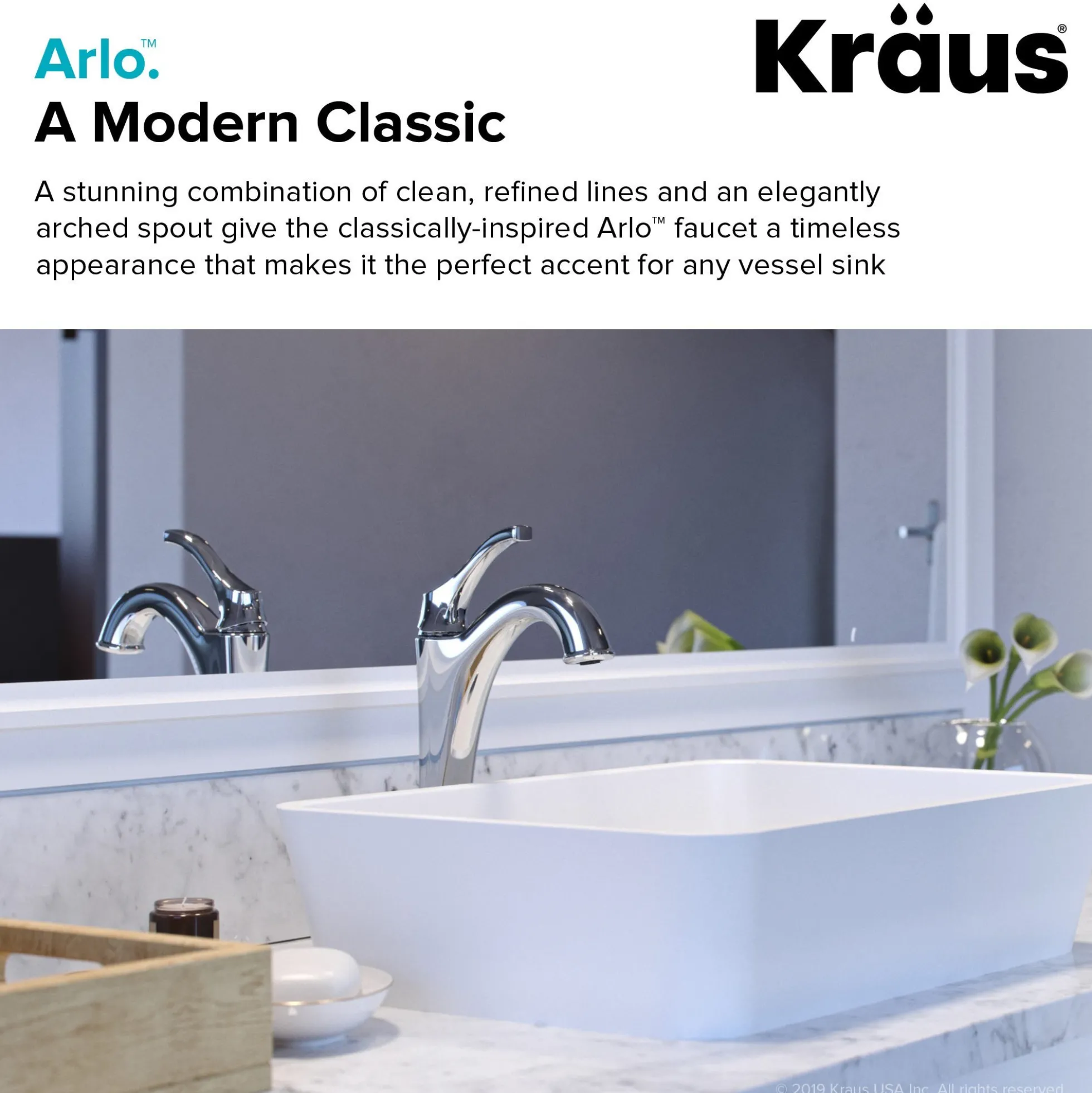 Single Handle Vessel Bathroom Faucet with Pop-Up Drain in Brushed Gold (2-Pack)