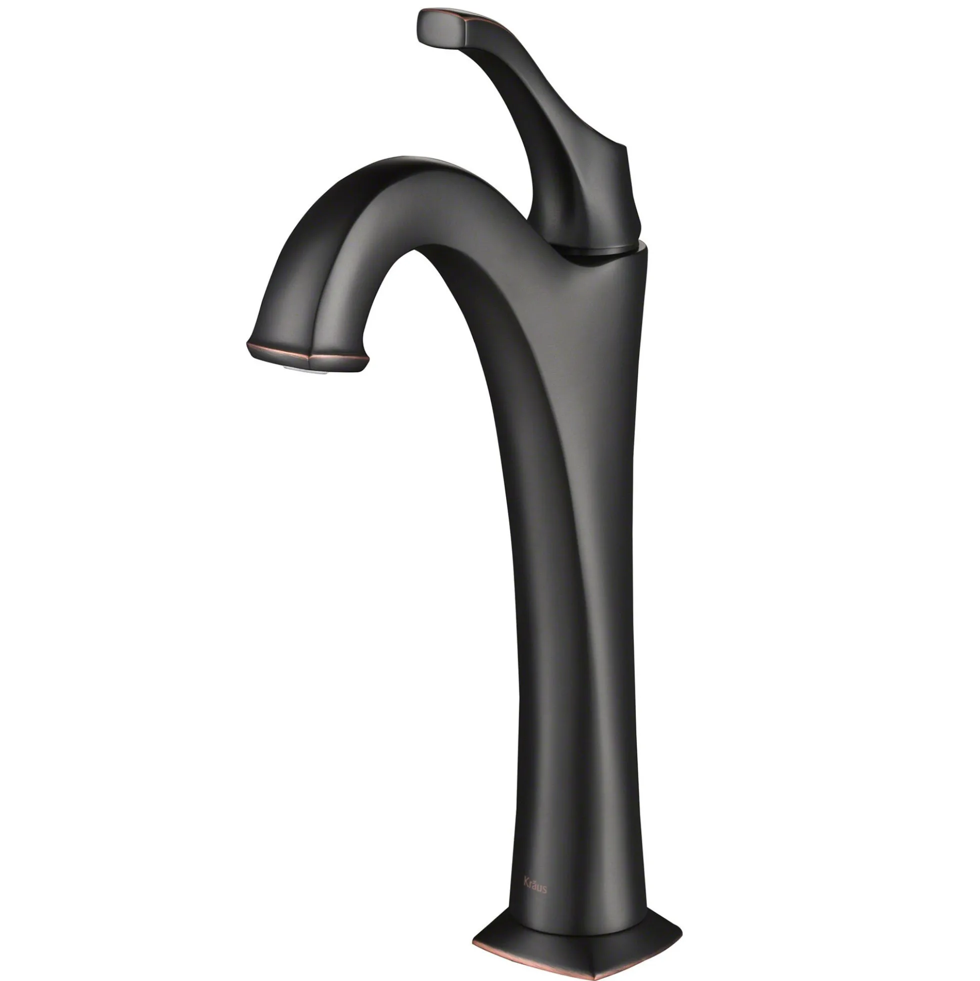 Single Handle Vessel Bathroom Faucet with Pop-Up Drain in Oil Rubbed Bronze